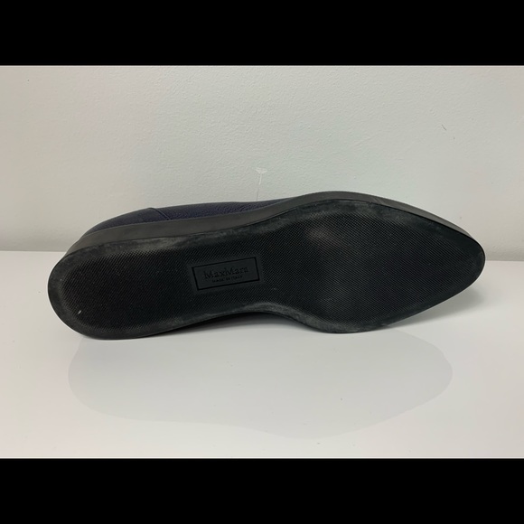 NEW MAXMARA HARDEN Navy Leather Loafers Sh… - Picture 4 of 7